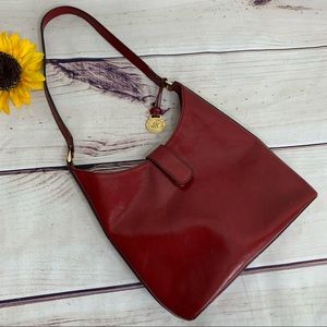 BRAHMIN Vintage Red Leather Handbag